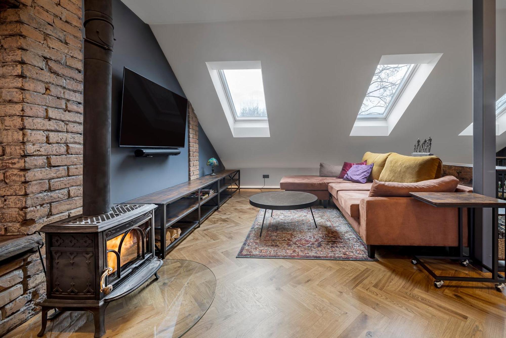 Cozy Penthouse Apartment Вилнюс Екстериор снимка