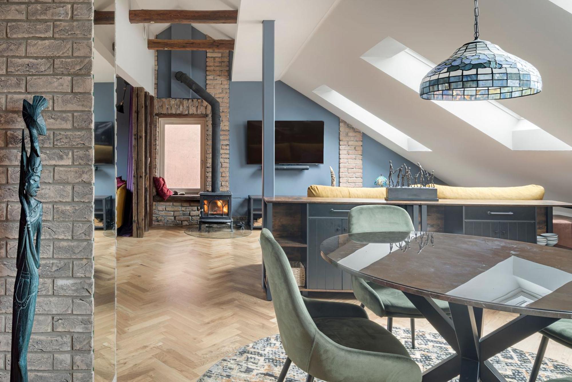 Cozy Penthouse Apartment Вилнюс Екстериор снимка